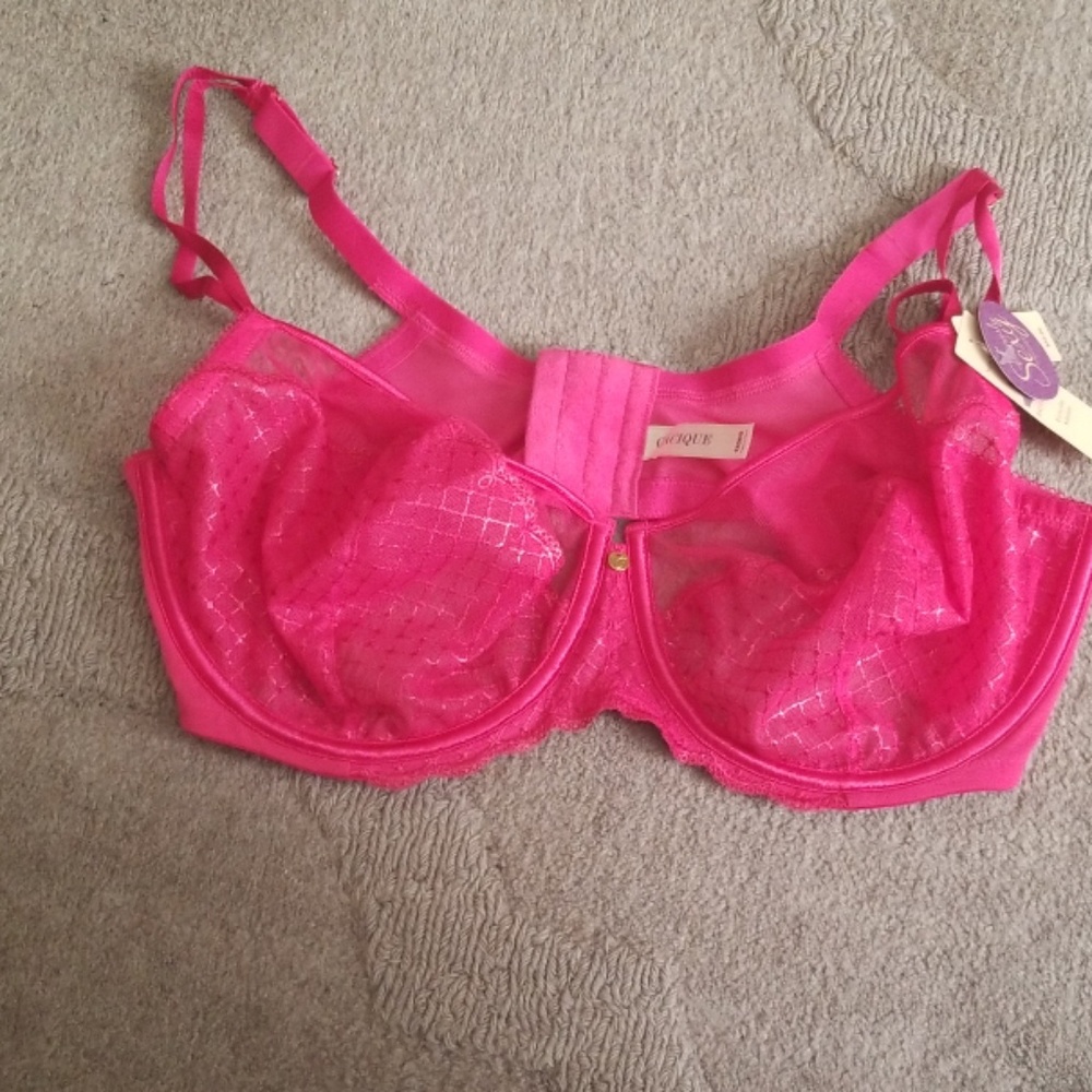 Cacique Hot Pink/Fuschia Bra